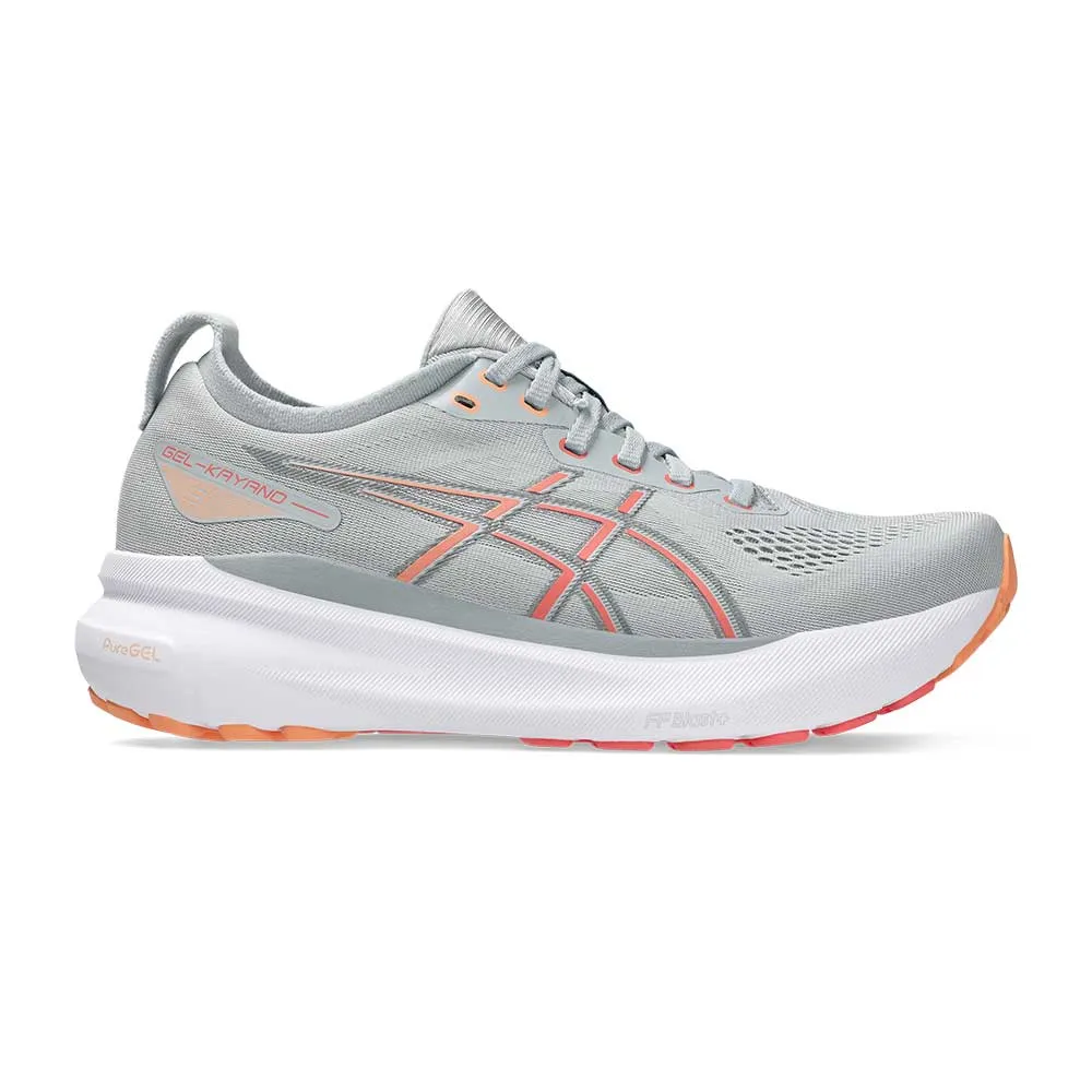 Women's Gel-Kayano 31 Running Shoe - Piedmont Grey/Papaya - Regular (B)