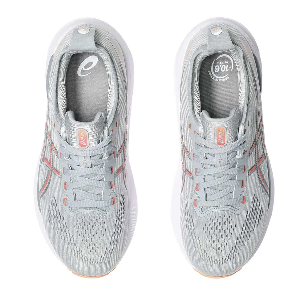 Women's Gel-Kayano 31 Running Shoe - Piedmont Grey/Papaya - Regular (B)